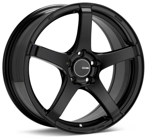 Enkei - Enkei 476-780-4445BK Enkei Kojin 17x8 45mm Offset 5x112 Bolt Pattern 72.6mm Bore Dia Matte Black Wheel