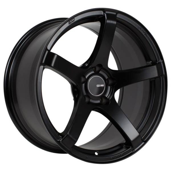 Enkei - Enkei 476-780-8045BK Enkei Kojin 17x8 45mm Offset 5x100 Bolt Pattern 72.6mm Bore Dia Matte Black Wheel