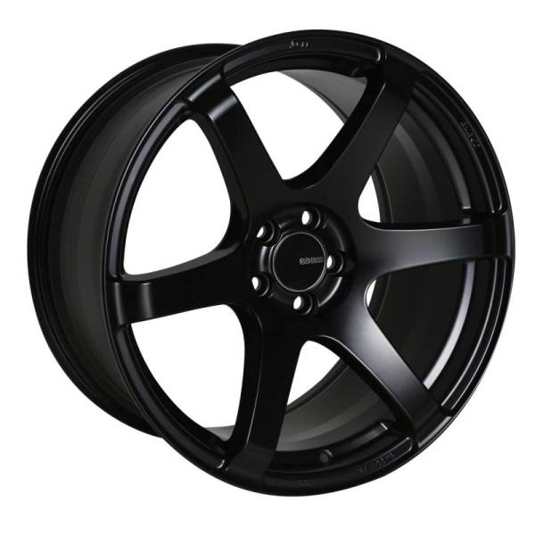 Enkei - Enkei 485-780-6535BK Enkei T6S 17x8 35mm Offset 5x114.3 Bolt Pattern 72.6 Bore Matte Black Wheel