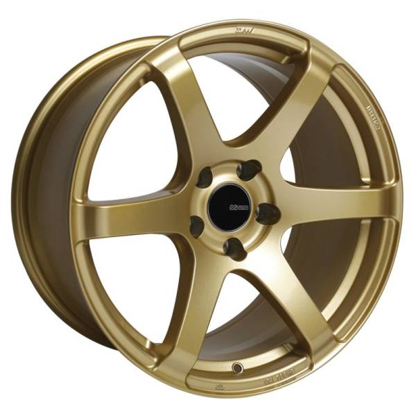 Enkei - Enkei 485-780-8045GG Enkei T6S 17x8 45mm Offset 5x100 Bolt Pattern 72.6 Bore Gold Wheel