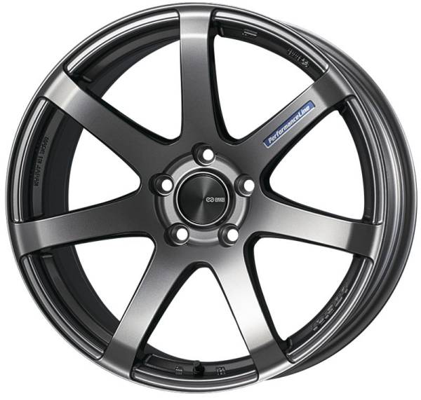 Enkei - Enkei 490-775-4450DS Enkei PF07 17x7.5 5x112 50mm Offset Dark Silver Wheel *Special Order/No Cancel*