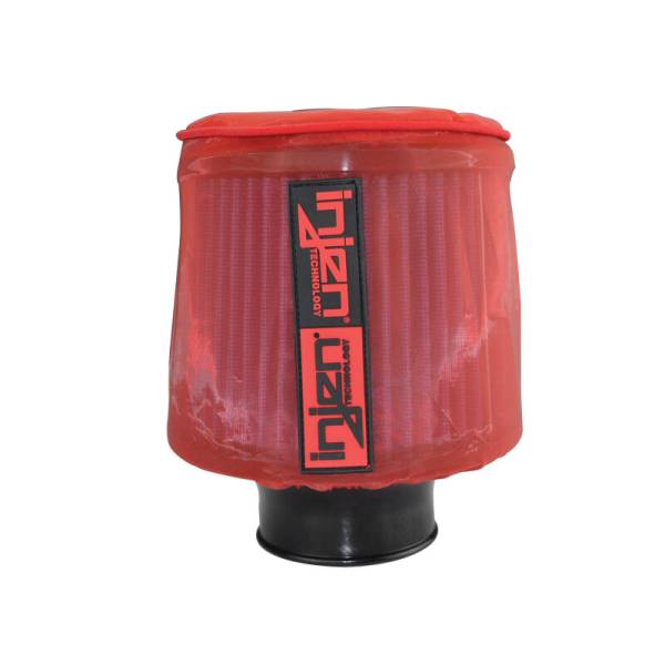 Injen - Injen 1034RED Injen Red Water Repellant Pre-Filter fits X-1015 X-1018 6.75in Base/5in Tall/5in Top