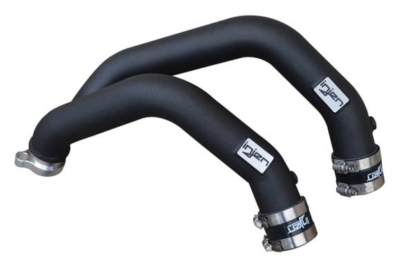 Injen - Injen SES1116ICPWB Injen 15-16 BMW M3(F80)/M4 (F82/83) 3.0L L6 Twin Turbo 2PC Aluminum Int. Charge Pipe - Wrinkle Black - Fits 2015-2020 BMW M4