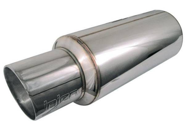 Injen - Injen SES225C Injen 2 3/8 Universal Muffler w/Stainless Steel resonated rolled tip (Injen embossed logo)