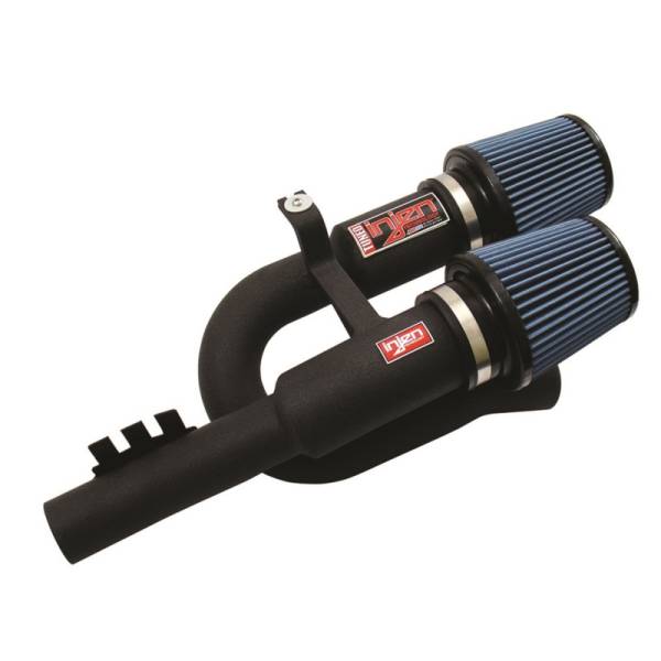 Injen - Injen SP1125WB Injen 07-09 335i E92 / 08-09 135i E82 3.0L L6 Twin intake Wrinkle Black Short Ram Intake - Fits 2007-2010 BMW 335xi, 335i