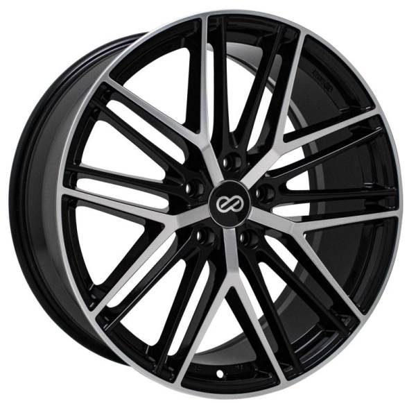 Enkei - Enkei 518-880-3140BKM Enkei Phantom 18x8 5x108 40mm Offset 72.6mm Bore Black Machine Wheel
