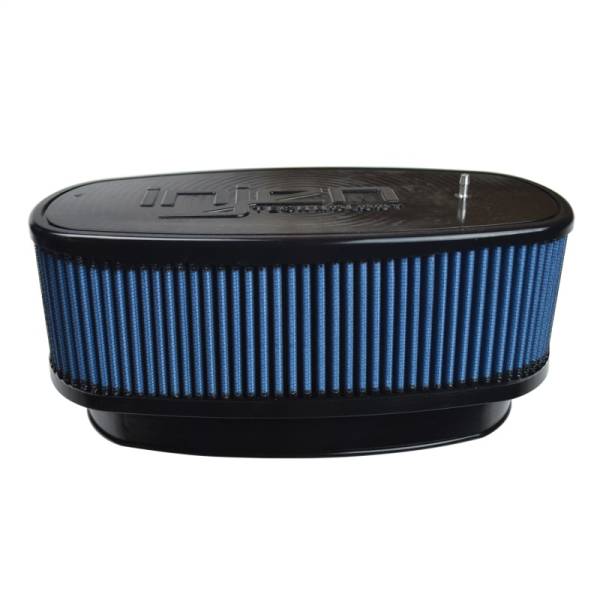 Injen - Injen X-1089-BB Injen NanoWeb Dry Air Filter 8.725x3.940 Oval neck w/ShurLok/10.375x5.590 Base/4.20 Tall