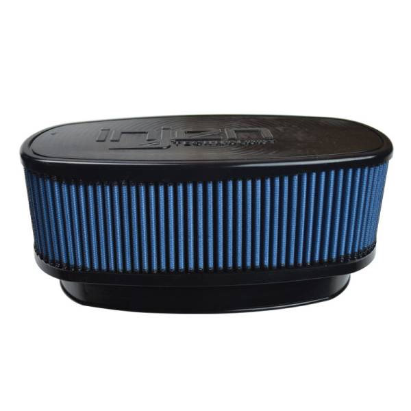 Injen - Injen X-1131-BB Injen NanoWeb Dry Air Filter 8.7x3.9in Oval ID / 10.4x5.6in OD / 4.2in Height / 10.1x4.7in Top