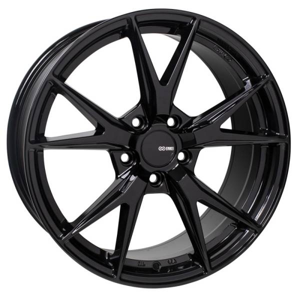 Enkei - Enkei 523-880-6535BK Enkei Phoenix 18x8 35mm Offset 5x114.3 72.6mm Bore Gloss Black Wheel