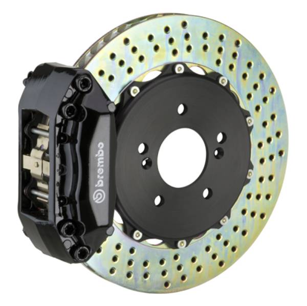Brembo - Brembo 1A1.6029A1 Brembo 07-13 Mini Cooper Front GT BBK 4 Piston Cast 2pc 328x28 2pc Rotor Drilled-Black