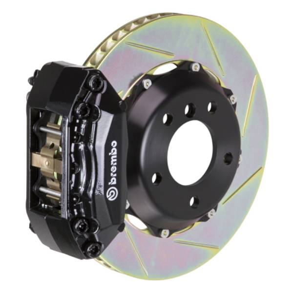 Brembo - Brembo 1A2.6014A1 Brembo 03-08 Tiburon Front GT BBK 4 Piston Cast 2pc 328x28 2pc Rotor Slotted Type-1-Black