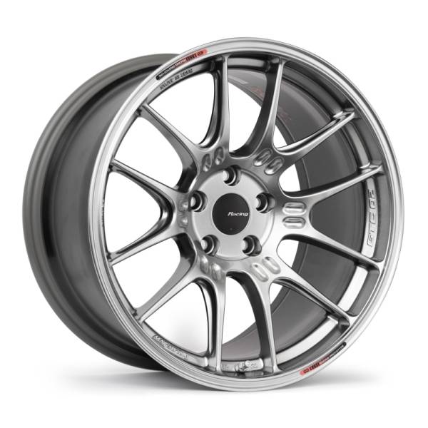 Enkei - Enkei 534-990-6545HS Enkei GTC02 19x9 5x114.3 45mm Offset 75mm Bore Hyper Silver Wheel