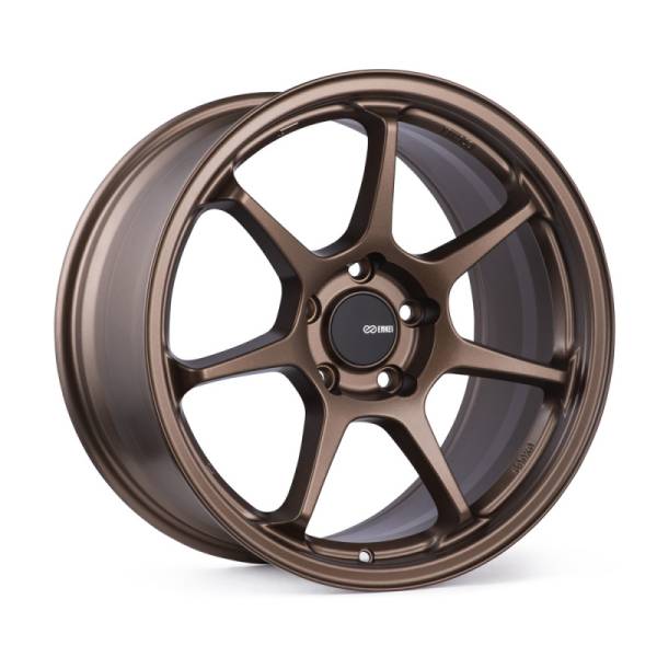 Enkei - Enkei 535-880-8045ZP Enkei TS-7 18x8 5x100 45mm Offset 72.6mm Bore Matte Bronze Wheel