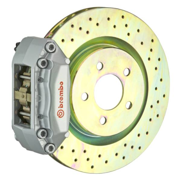 Brembo - Brembo 1A4.5017A3 Brembo 11-18 Focus S/SE/SEL/Titanium Fr GT BBK 4 Piston Cast 2pc 310x28 1pc Rotor Drilled-Silver