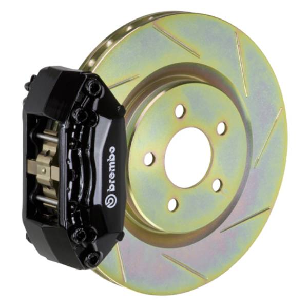 Brembo - Brembo 1A5.5004A1 Brembo 05-06 Focus Front GT BBK 4 Piston Cast 2pc 305x28 1pc Rotor Slotted Type-1-Black
