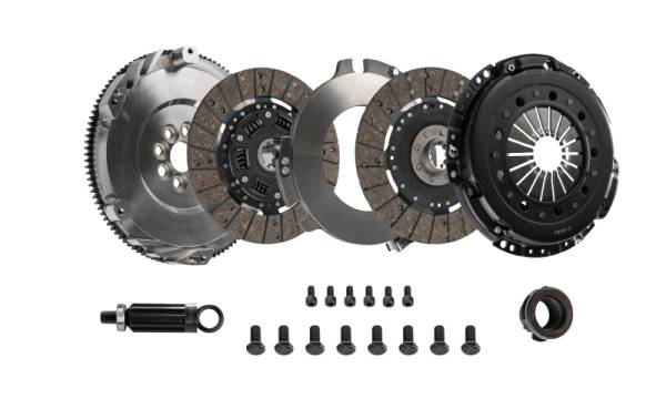 DKM Clutch - DKM Clutch MS-006-054 DKM Clutch BMW E46 M3 MS Twin Disc Clutch Kit w/Steel Flywheel (660 ft/lbs Torque)