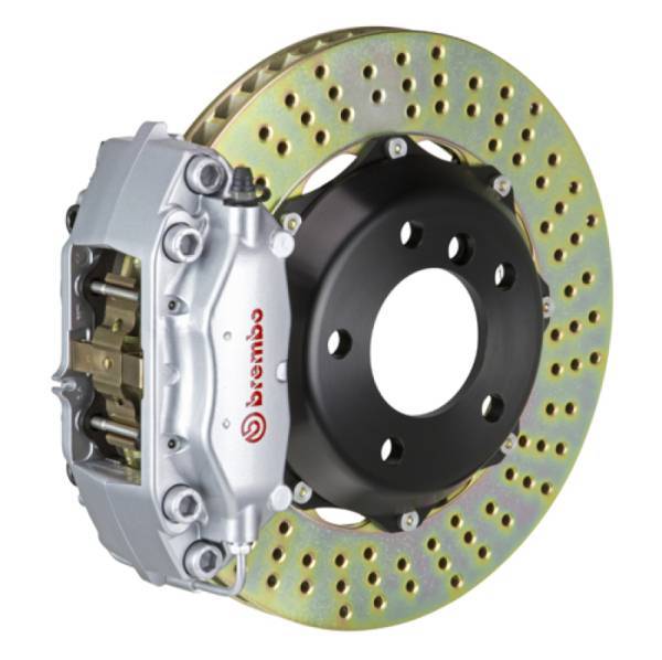 Brembo - Brembo 1C1.6001A3 Brembo 02-06 Mini Cooper Fr GT BBK 4Pis Cast 2pc 320x28 2pc Rotor Drilled-Silver