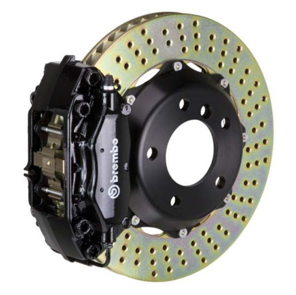 Brembo - Brembo 1C1.6002A1 Brembo 05-11 Elise (Excl 4-Caliper Equipped) Fr GT BBK 4Pist Cast 2pc 328x28 2pc Rtr Drill-Black