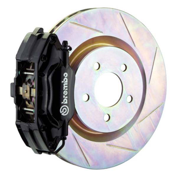 Brembo - Brembo 1E5.6001A1 Brembo 94-04 Mustang (SN95) Front GT BBK 4 Piston Cast 2pc 330x28 1pc Rotor Slotted Type-1-Black