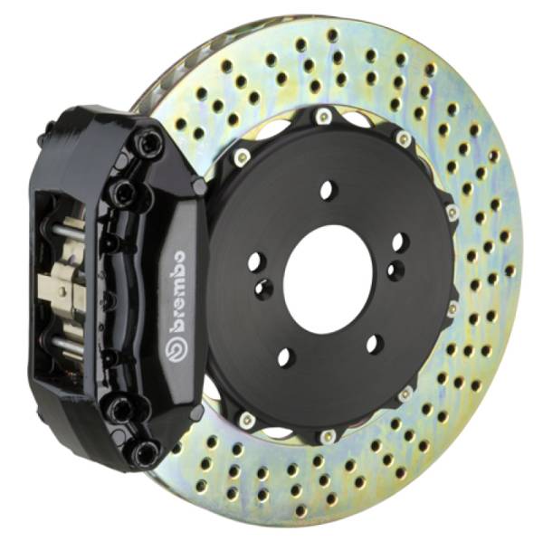 Brembo - Brembo 1F1.6001A1 Brembo 92-98 318i/325i (Excl. xDrive) Front GT BBK 4 Piston Cast 2pc 320x28 2pc Rotor Drilled-Black