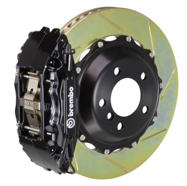 Brembo - Brembo 1H2.7005A1 Brembo 95-98 993 C2/993 C4 Front GT BBK 4 Piston Cast 2pc 332x32 2pc Rotor Slotted Type-1-Black