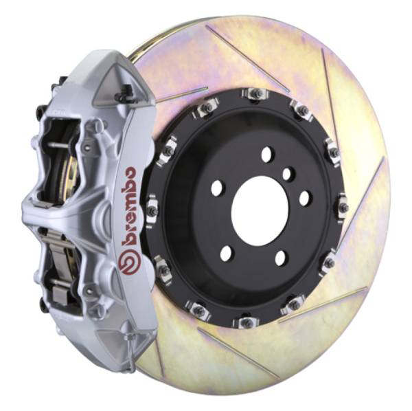 Brembo - Brembo 1L2.9502A3 Brembo 12-14 ML550 Front GT BBK 6 Piston Cast 411x34 2pc Rotor Slotted Type1-Silver