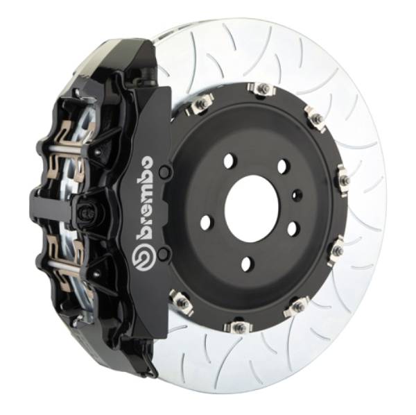 Brembo - Brembo 1L3.9004A1 Brembo 02-05 996 GT2 Front GT BBK 6 Piston Cast 380x34 2pc Rotor Slotted Type3-Black