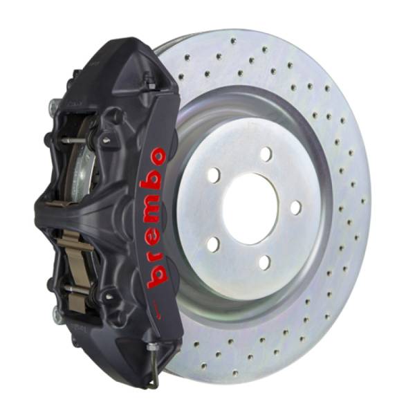 Brembo - Brembo 1L4.8018AS Brembo 16+ Camaro LS/LT SS Front GTS BBK 6 Piston Cast 355x32 1pc Rotor Drilled-Black HA