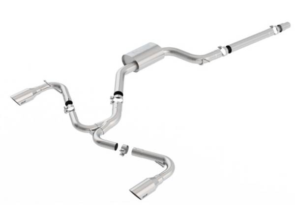 Borla - Borla 140750SB Borla 15-17 Volkswagen GTI (MK7) 2.0T AT/MT SS S-Type Catback Exhaust w/Stainless Brushed Tips - Fits 2015-2017 Volkswagen GTI
