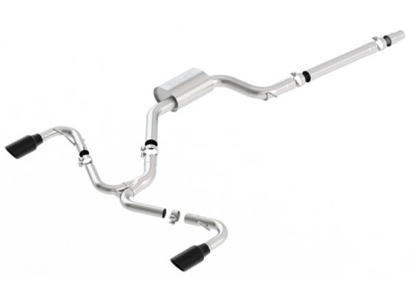 Borla - Borla 140751BC Borla 2018 Volkswagen GTI (MK7.5) 2.0T AT/MT SS S-Type Catback Exhaust w/Black Chrome Tips - Fits 2018-2021 Volkswagen GTI