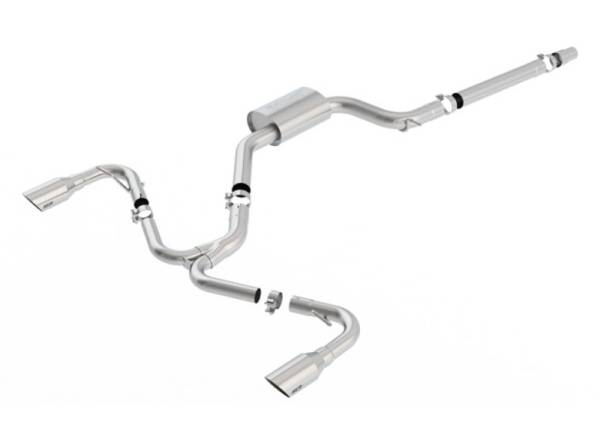 Borla - Borla 140751SB Borla 2018 Volkswagen GTI (MK7.5) 2.0T AT/MT SS S-Type Catback Exhaust w/Stainless Brushed Tips - Fits 2018-2020 Volkswagen GTI