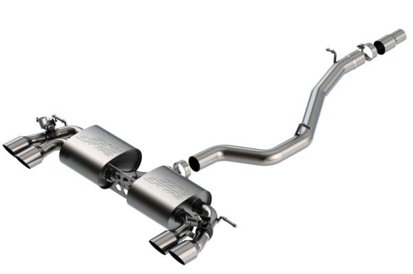 Borla - Borla 140830SB Borla 18-19 VW Golf R MK7.5 2.0L S-Type CatBack Exhaust - Fits 2018-2019 Volkswagen Golf R