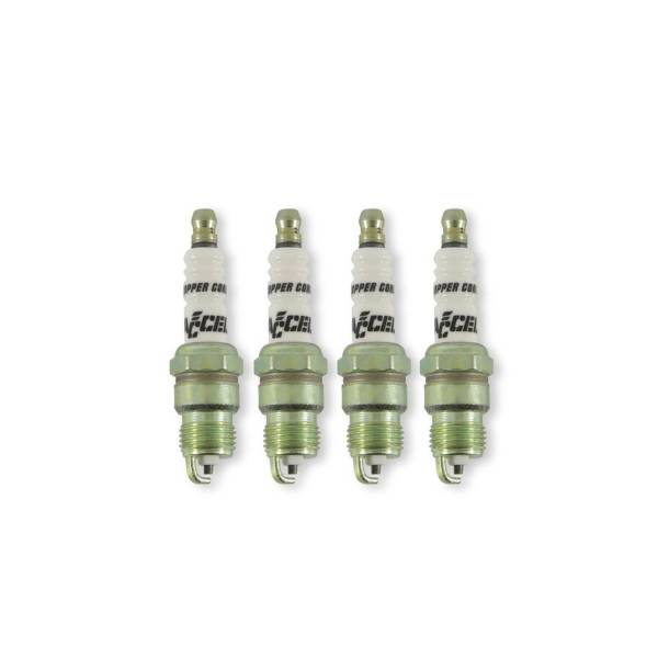 ACCEL - BDDP 0574S-4 ACCEL HP Copper Spark Plug - Shorty - Fits 1990-1991 Audi V8 Quattro