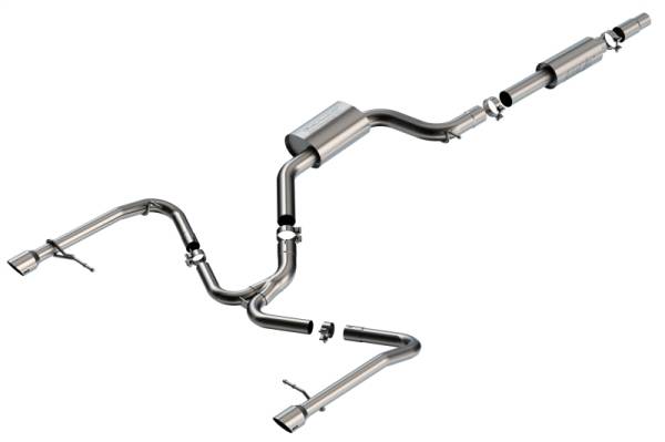 Borla - Borla 140850SB Borla 19-21 VW GLI 2.0L S-Type 3.5in x 5.5in Tip Cat-Back Exhaust - Fits 2019-2021 Volkswagen Jetta
