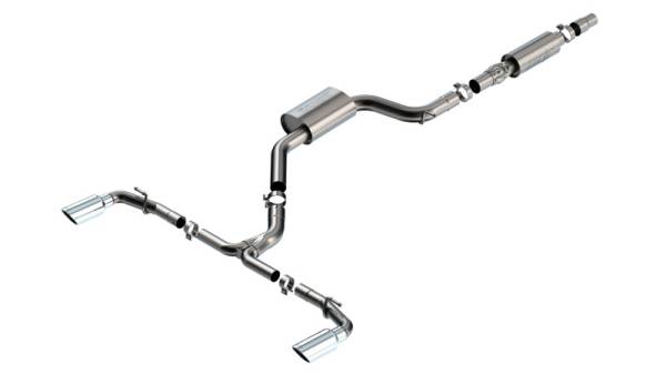 Borla - Borla 140883 Borla 22-23 Volkswagen Golf GTI 2.0L AT/MT 3inch S-Type Cat-Back Exhaust - 4in Split Single Tips - Fits 2022-2025 Volkswagen GTI