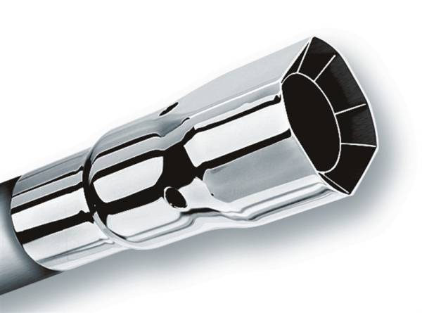 Borla - Borla 20112 Borla Universal Polished Tip Single Square Intercooled (inlet 2 1/4in. Outlet 2 1/2 x 2 3/4in) *NO R