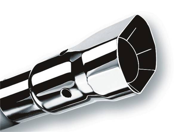 Borla - Borla 20115 Borla Universal Polished Tip Single Square Angle-Cut Intercooled (inlet 2 1/4in. Outlet 2 1/2 x 2 3/