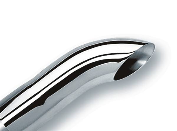 Borla - Borla 20140 Borla Universal Polished Tip Single Round Turndown/Turnout (inlet 3in. Outlet 3in) *NO Returns*