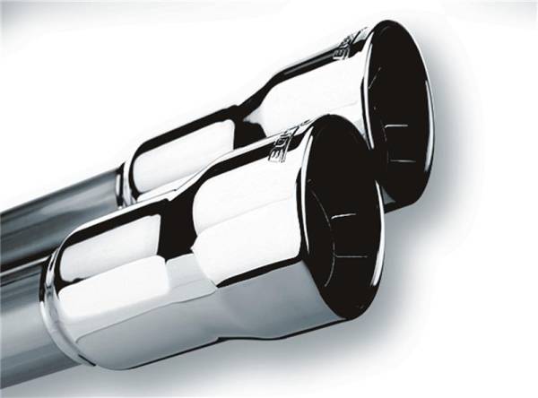 Borla - Borla 20143 Borla Universal Polished Tip Dual Round Rolled Angle-Cut (inlet 2in. Outlet 3in) *NO Returns*