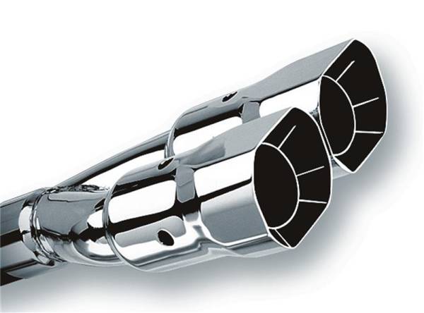 Borla - Borla 20233 Borla Universal Polished Tip Dual Square Angle-Cut Intercooled (inlet 2 1/2in. Outlet 2 7/8 x 3 3/8i