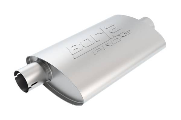 Borla - Borla 400481 Borla Universal Center/Offset Oval 2.5in In/Out 14in x 4.25in x 1.88in PRO-XS Muffler