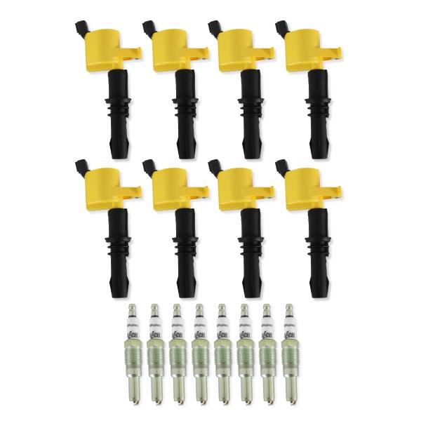 ACCEL - BDDP 811433 ACCEL Ignition Upgrade Kit- 2004-2008 Ford 4.6L/5.4L/6.8L 3-valve, yellow 8-pack