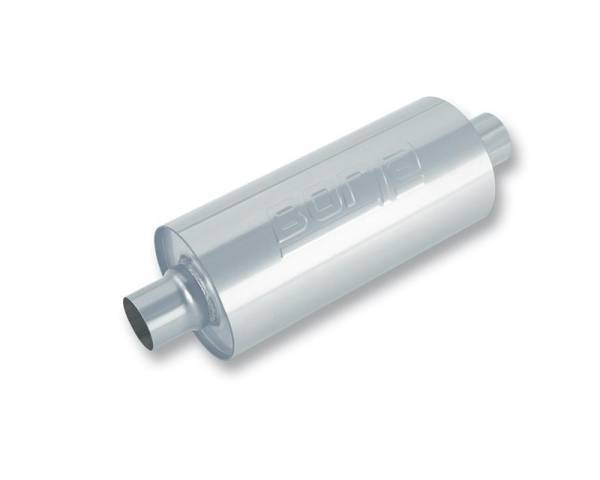 Borla - Borla 400500 Borla Heavy Duty (Truck) Muffler - 3in Center-Center 24in x 6.75in Round (Notched)