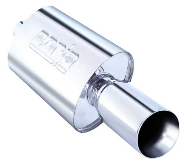 Borla - Borla 40057 Borla Boomer Muffler Thumper Oval 2-1/4in In 4in Side Round Out