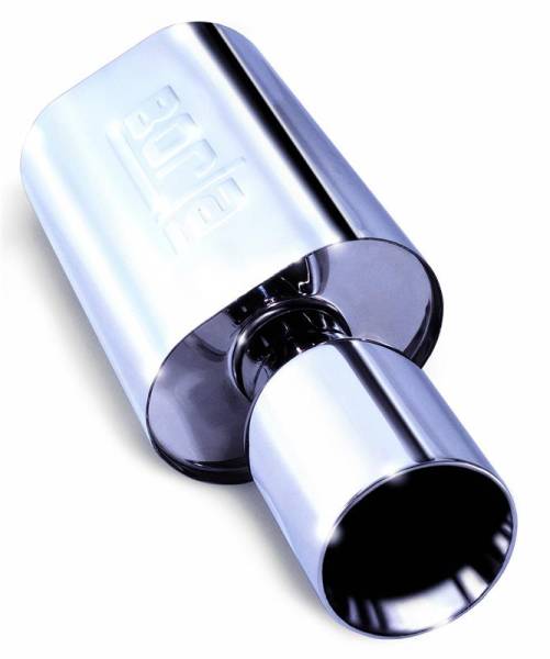 Borla - Borla 40061 Borla Wailtail Oval 2-1/4in x 5in Side Round Out Boomer Muffler