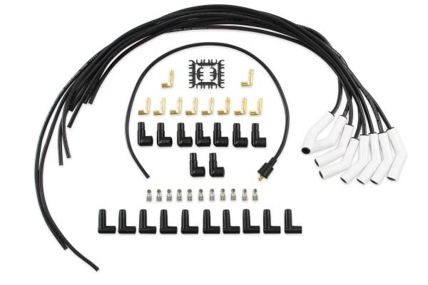 ACCEL - BDDP 9002C Spark Plug Wire Set - Universal - 135 Deg White Ceramic Boots