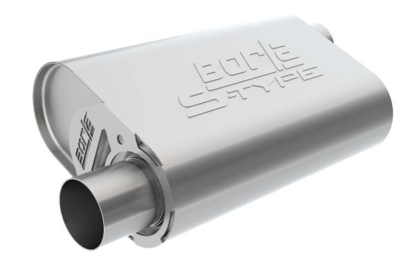 Borla - Borla 400840 Borla CrateMuffler SBC Hot 350/383 3 inch Offset/Center 14in x 4.35in x 9in Oval Muffler