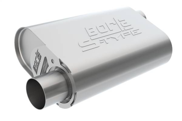 Borla - Borla 400942 Borla CrateMuffler Mopar BB 383/413/426/440 S-Type 2.5in Offset/Offset 14inx4.35inx9in Oval Muffler