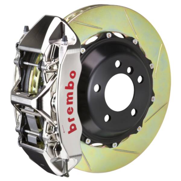 Brembo - Brembo 1M2.9017AR Brembo 08-13 IS-F Front GTR BBK 6 Piston Billet380x32 2pc Rotor Slotted Type-1- Nickel Plated