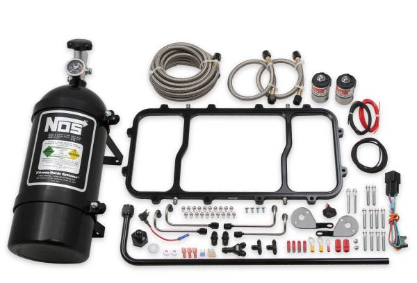 NOS - BHHV 05500BNOS NOS Dry Nitrous Plate System for Holley LS Hi Ram Intake Manifold - Black